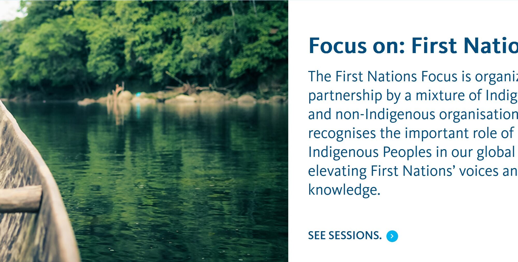 First Nations focus @ World Water week