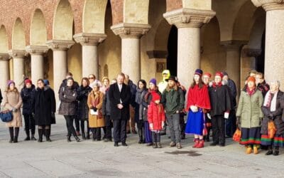 Hälsningar från gäster som inte kunde komma till Stadshuset