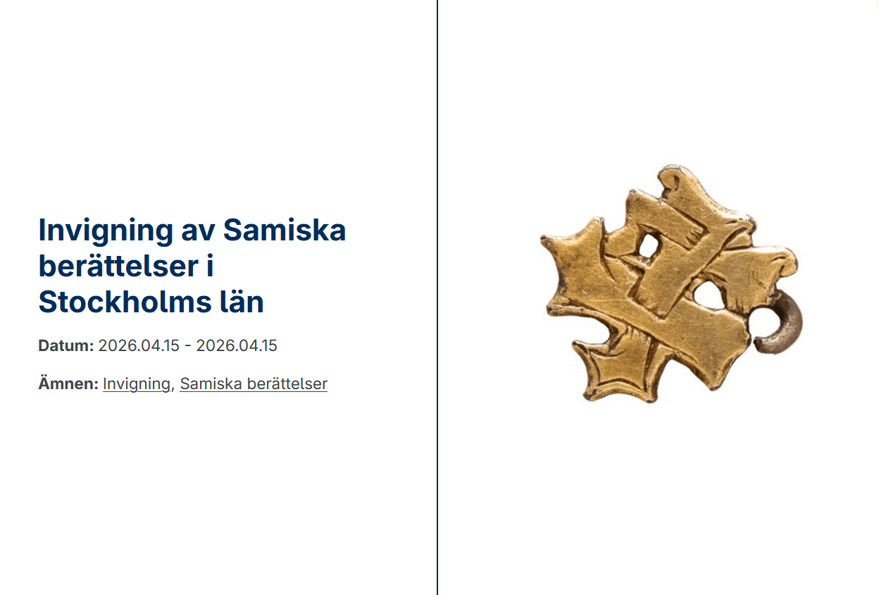 Invigning av Samiska berättelser i Stockholms län