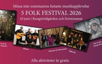 5 Folk Festival 10 juni 2026 – på plats och livesänt!